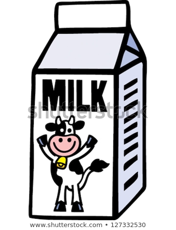 Stockfoto: Happy Cow Milk Carton
