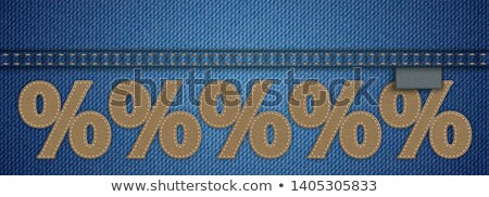Stok fotoğraf: Jeans 5 Leather Stars Header Blue Label