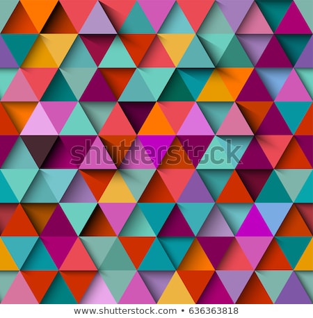 Сток-фото: Colorful 3d Triangles
