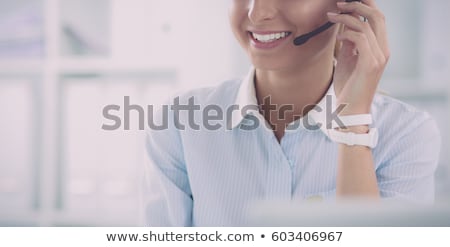 ストックフォト: Customer Service Woman Smiling