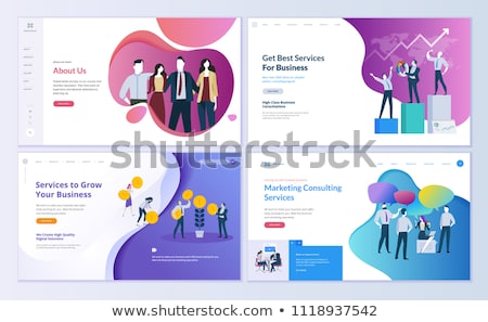 Foto stock: Website Design Template Menu Elements
