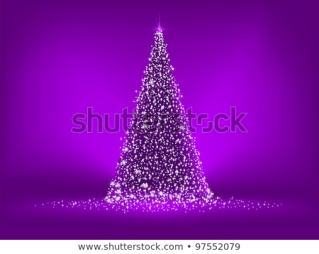 Zdjęcia stock: Purple Christmas Background Eps 8