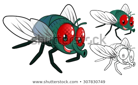 Desenhos animados engraçados mosca Foto stock © ridjam