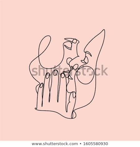 Stock photo: Man And Woman Kissing Love Heart