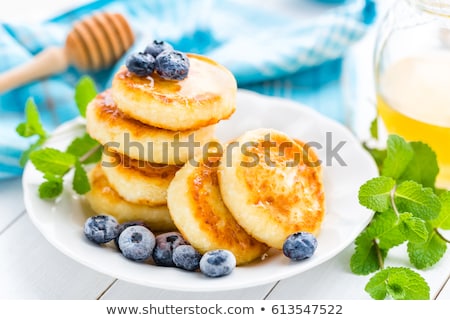 Сток-фото: Cottage Cheese Pancakes Syrniki Curd Fritters With Berries