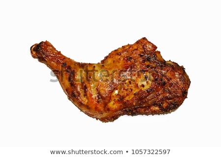 ストックフォト: Grilled Chicken Legs On White Background