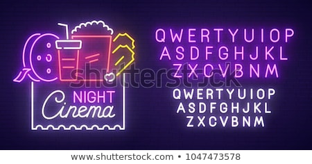 Stockfoto: Cinema Neon Concept