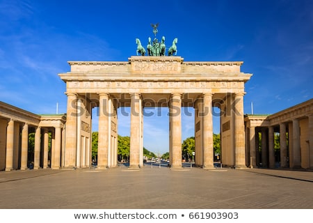 Stok fotoğraf: The Famous Brandenburg Gate In Berlin