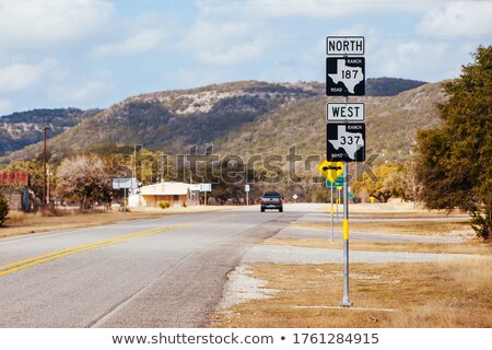 Foto stock: Texas Highway Sign