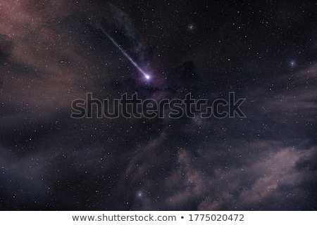 Stok fotoğraf: Stars Twinkling In A Cloudy Blue Sky