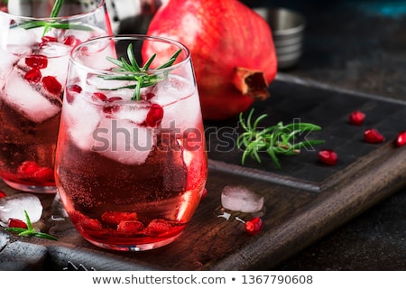 Stock photo: Green And Red Cocktail