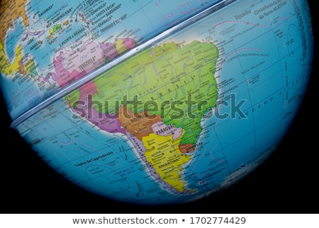 Zdjęcia stock: South America And Africa Global World In Space