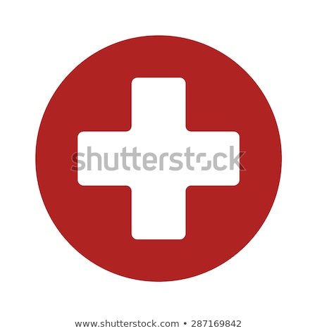 Stock fotó: Sign Cross Hospital Ambulance And First Aid