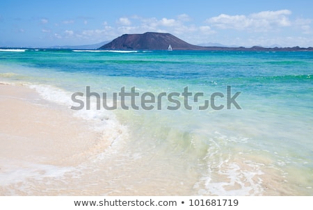 Foto stock: Corralejo Beach Fuerteventura At Canary Islands