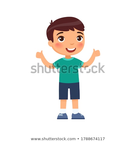 Stock photo: Boy Thumbs Up Sign