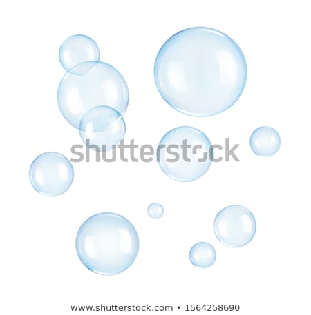 Stok fotoğraf: White Background With Bubbles