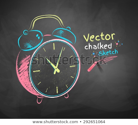 [[stock_photo]]: Deadline - Hand Drawn Illustration On Blue Chalkboard
