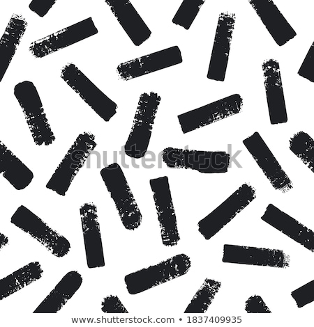 Stok fotoğraf: Hand Drawn Black And White Ink Abstract Seamless Pattern Vector Stylish Grunge Texture Geometric S