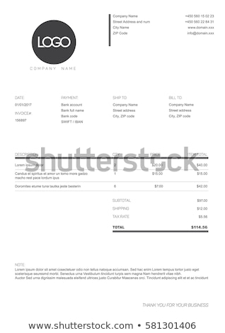 Stockfoto: Invoice Creative Modern Invoice Template Design