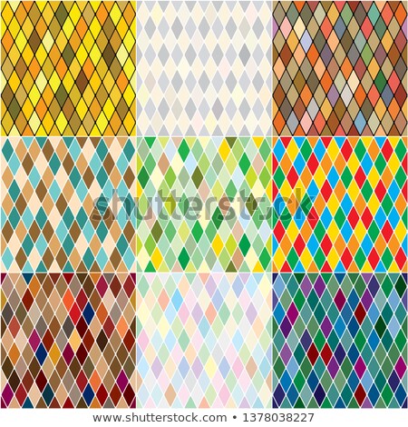 [[stock_photo]]: Harlequins Polychromatic Mosaic Patchwork Multi Colored Seamless Patterns Set Of 9 Colorful Tiles