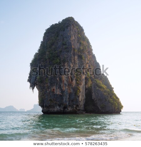 Stok fotoğraf: Sea Bay Near Tropical Mountain Island