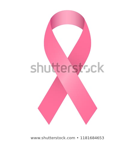 Stockfoto: Isolated 3d Pink Ribbon For Breast Cancer Concept