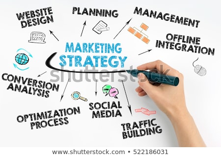 Stockfoto: Businessman With Marketing Strategy