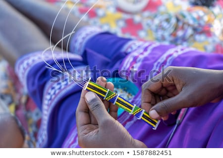 Foto stock: Woman With Beads