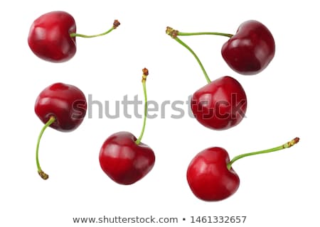 商業照片: Fresh Organic Red Cherries