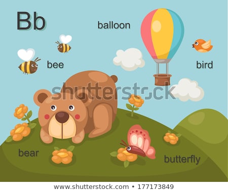 Foto stock: Bear With Alphabet B