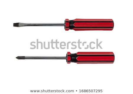 Foto stock: Screwdriver With Red Handle