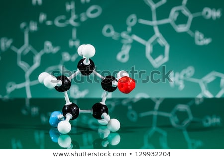 Stock fotó: Model Of Graphite Molecular Structure