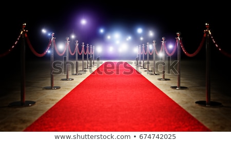 [[stock_photo]]: Red Carpet With Red Ropes
