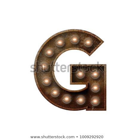 Stok fotoğraf: Letter G 3d Broadway Style