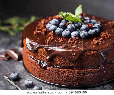 Stock photo: Chocolate Cakes With Berries