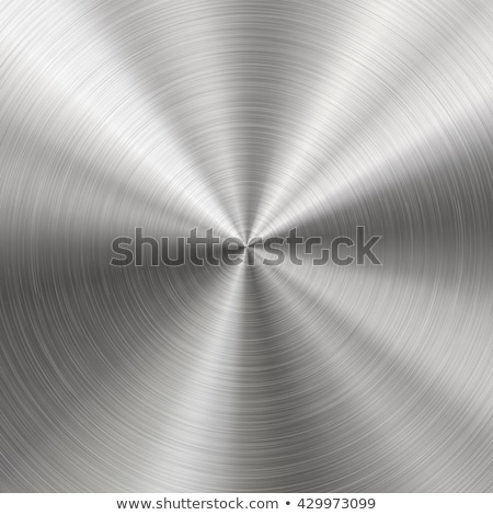 ストックフォト: Radial Polished Texture Gray Metal Background Vector Textured Technology Titanium Background