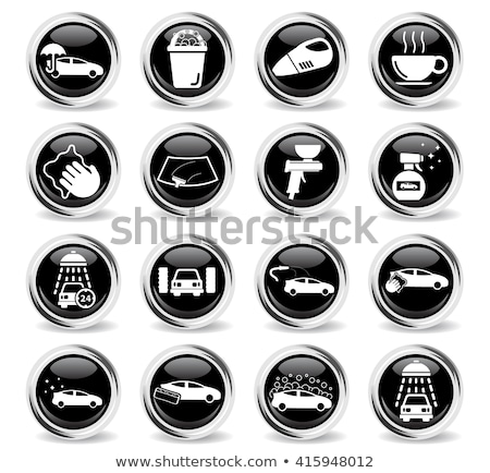 Сток-фото: Car Wash Simply Icons