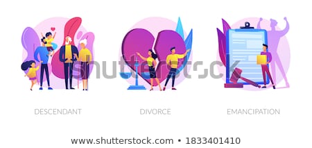 Stock photo: Descendant Abstract Concept Vector Illustration