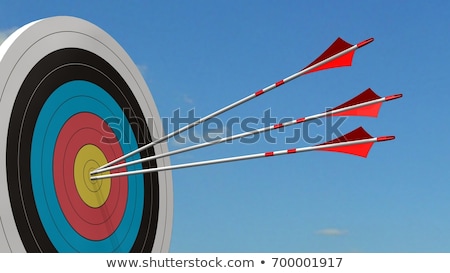 Foto stock: Target With Three Arrow