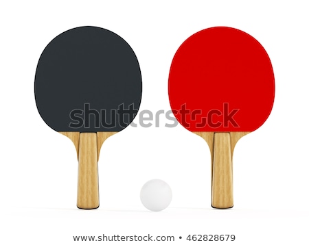 Сток-фото: Table Tennis Racket Isolated On White Background