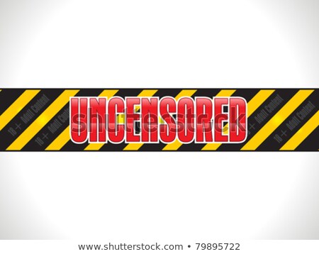 Stockfoto: Abstract Shiny Uncensored Warning Tape