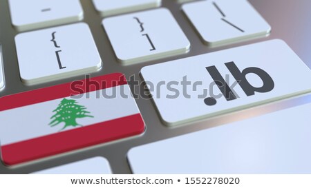 ストックフォト: Internet Top Level Domain Of Lebanon