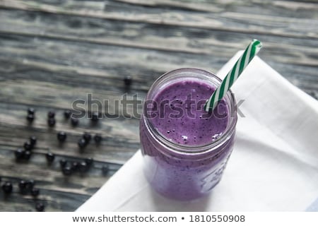 Stok fotoğraf: Blueberry Milkshake