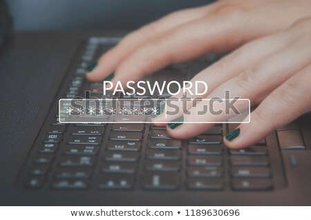 Stok fotoğraf: Password Box In Internet Browser