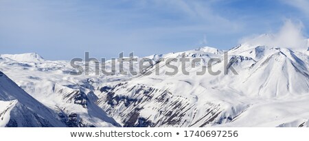 Cloudy Mountains At Nice Winter Day Сток-фото © Lizard