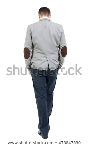 Сток-фото: Business Man Walking With One Hand In His Pocket