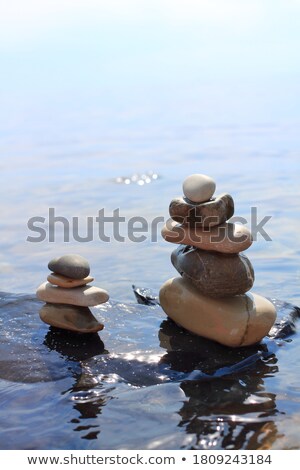 Zdjęcia stock: Stone Stack In The Water