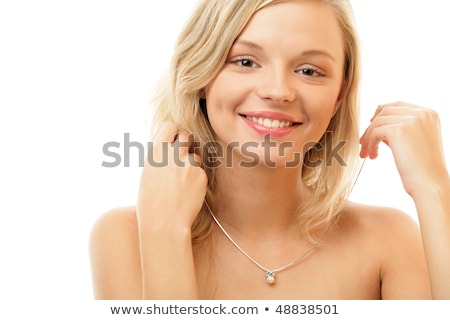 Zdjęcia stock: The Nice Woman Wearing Elegant Jewellery