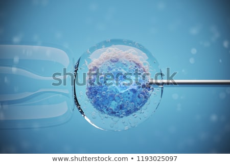 Foto stock: Sperm Microscopic View 3d Rendering