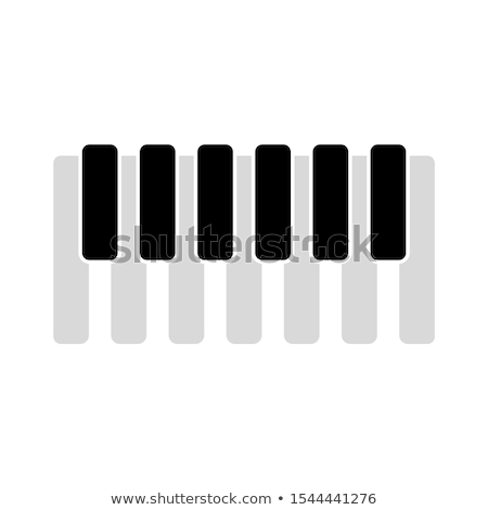 ストックフォト: Black Grand Piano Isolated Musical Instrument Vector Illustrati